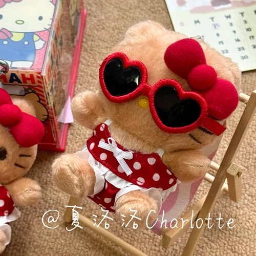 Hello Kitty, милая подвеска, кукла, плюшевый аксессуар на рюкзак, подарок на день рождения