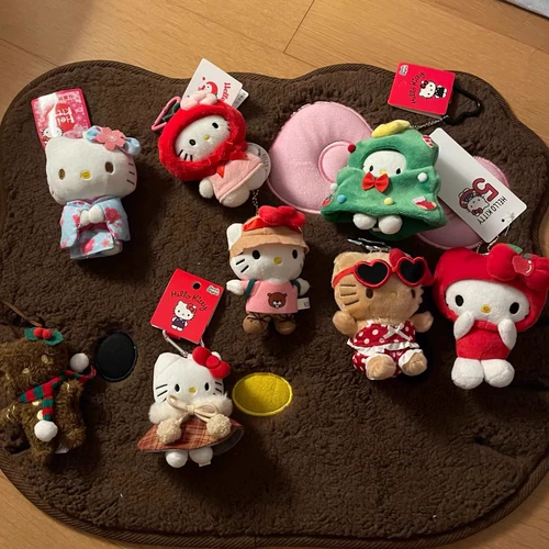 Hello Kitty, милая подвеска, кукла, плюшевый аксессуар на рюкзак, подарок на день рождения