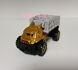 火柴盒 原创侏罗纪MAULER HAULER恐龙大脚卡车可开盖1:64车模散车