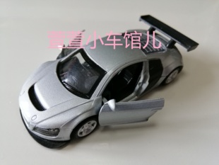 奥迪Audi R8 LeMans 24勒芒耐力赛冠军 胶胎回力开门1:55合金车模