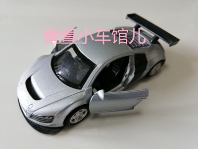 奥迪Audi R8 LeMans 24勒芒耐力赛冠军 胶胎回力开门1:55合金车模