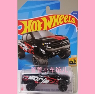 风火轮'19雪佛兰CHEVY SILVERADO TRAIL BOSS皮卡 BORLA 1:64车模