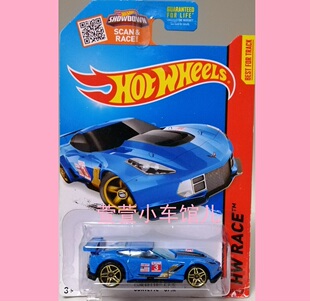 风火轮HOTWHEELS雪佛兰科尔维特CHEVY CORVETTE C7.R超跑1:64车模