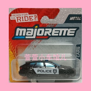 美捷轮MAJORETTE 奥迪AUDI RS6 AVANT瓦罐警车有减震1:64合金车模