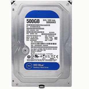 WD5000AAKX500G 正品 台式 机机械硬盘西数500G监控硬盘7200转垂直