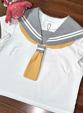 酒诗 Aqours 全员 JK制服 LoveLive! cosplay服装灰色短袖裙子