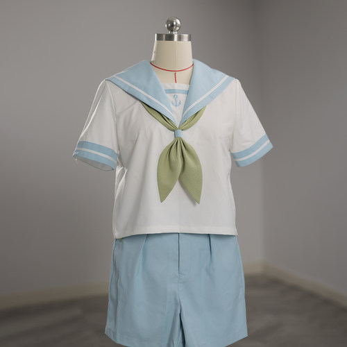 黑执事啵酱COS服水色衣服短裤
