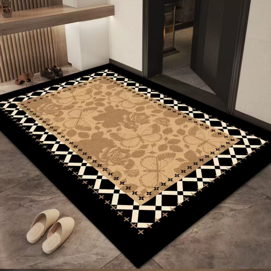 入户门地垫高端大门口防滑脚垫子可裁剪耐脏免洗进门除尘脚垫门垫