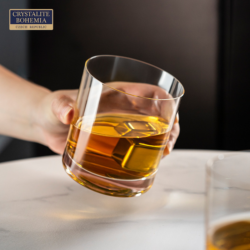 捷克进口经典平底杯酒杯厚底薄杯