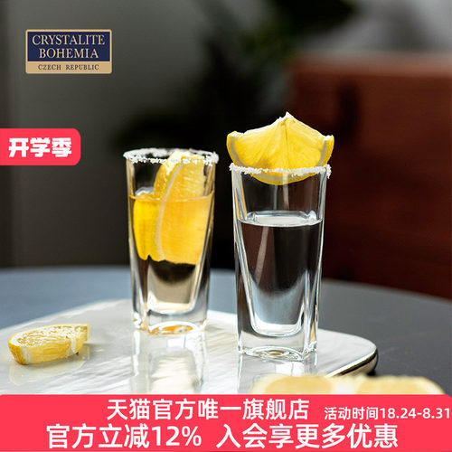 捷克进口水晶玻璃白酒杯简约欧式