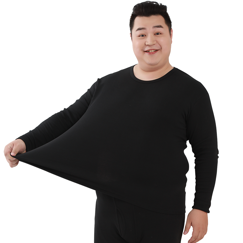 男士全棉大码胖子保暖内衣