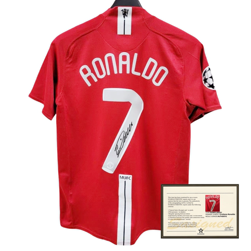 07-08 C罗纳尔多 印签签名球衣soccer jersey