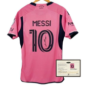 25迈阿密梅西主场 soccer 签名球衣 球员版 jersey 印签