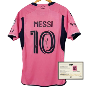 25迈阿密梅西主场 soccer 签名球衣 球员版 jersey 印签