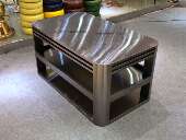 酒吧卡座桌不锈钢拉丝沙发黑钛定制轻奢夜场桌茶几慢摇派对场家具