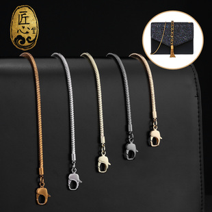 包带小c细链条链金属配件铜蛇骨小包链子斜挎单肩单买不掉色