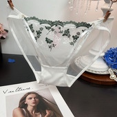 刺绣透视女士内裤 轻奢夏季 薄款 法式 速干透气中低腰三角裤 女亲肤