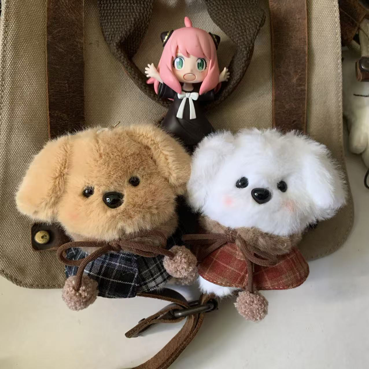 可爱萌小熊毛绒玩具挂件