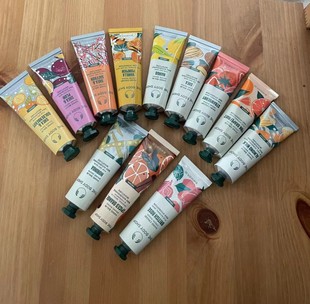 西柚 英国THE 草莓 富士绿茶 蜜柑 BODYSHOP滋润护手霜30ml辣木花