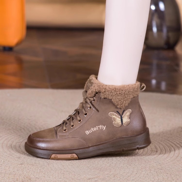 雪地靴加绒加厚短靴马丁靴