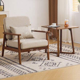 单人沙发轻奢高级感休闲椅小户型躺椅客厅单人沙发椅阳台沙发椅子