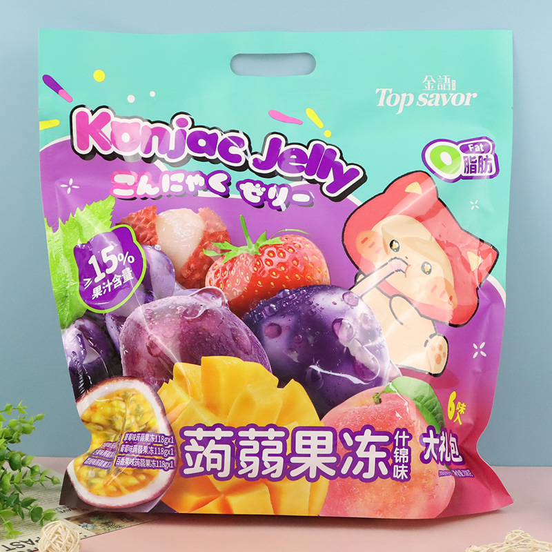 澳门金语708g蒟蒻果汁果冻大礼包