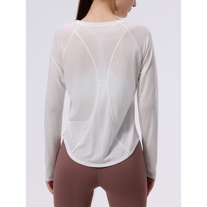 2025秋冬简约运动风瑜伽T恤