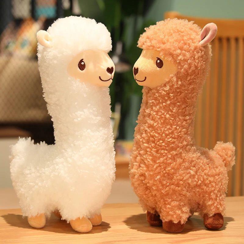 Furry Plush Llama Alpaca Plush Toy Stuffed Soft Long Plush