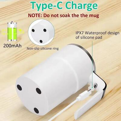 380ML Electric Coffee Self Mixing Mug IP67 Waterproof BPA-fr