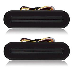 2Pcs Stop Flowing Turn Signal DRL Lamp 10-30V Reverse