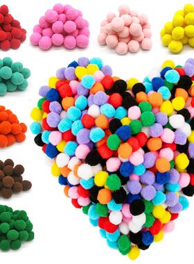 8/10/15/20/25/30mm Pom Poms Multi-Colored Pompoms Soft Fluff