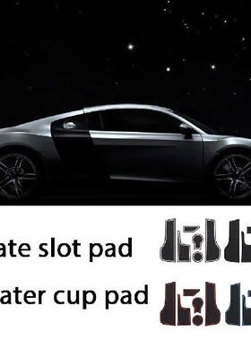 5 Pieces Gate Slot Cup Mat Silicone Automobile Coaster Pad