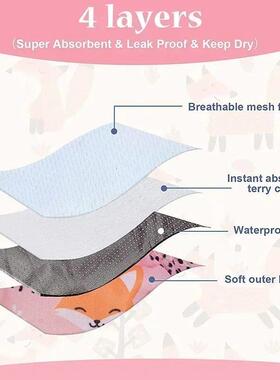 Washable Dog Diapers Physiological Pants Cute Cartoon Print