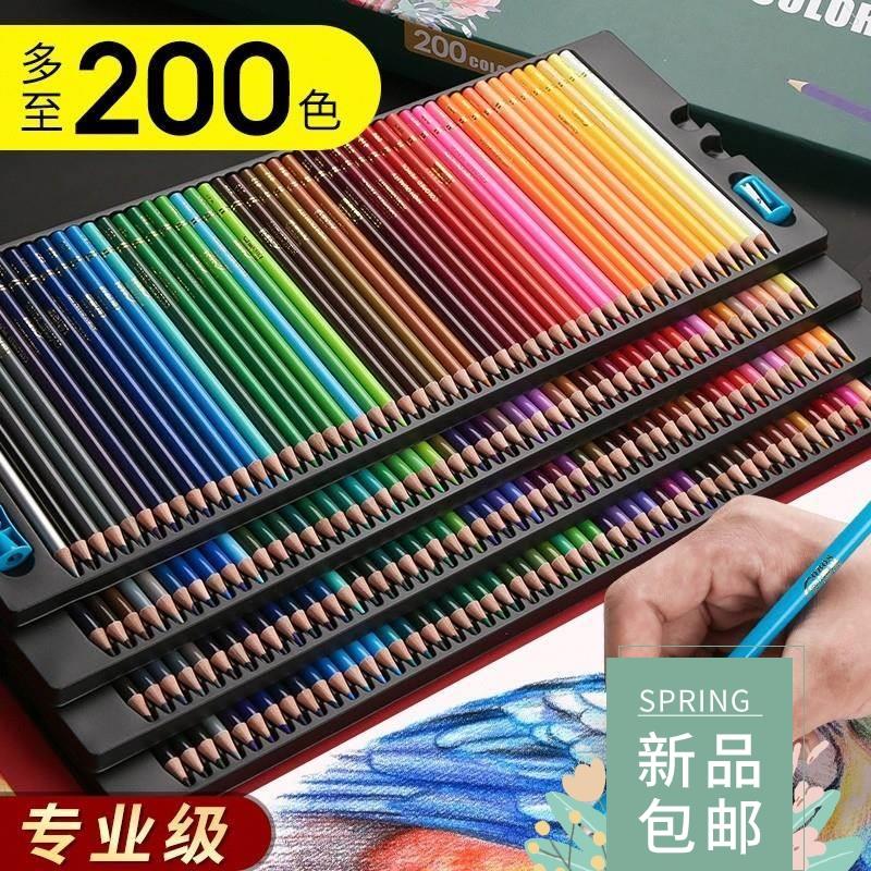 Oil colored pencil students draw 48 color pencils by hand