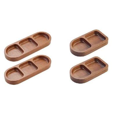 Solid Wood Rectangular Tray Seasoning Tray Breakfast Food