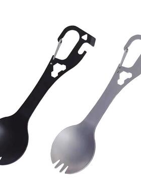 5 In 1 Camping Spork Spoon Multi Tool Copener Cutlery1