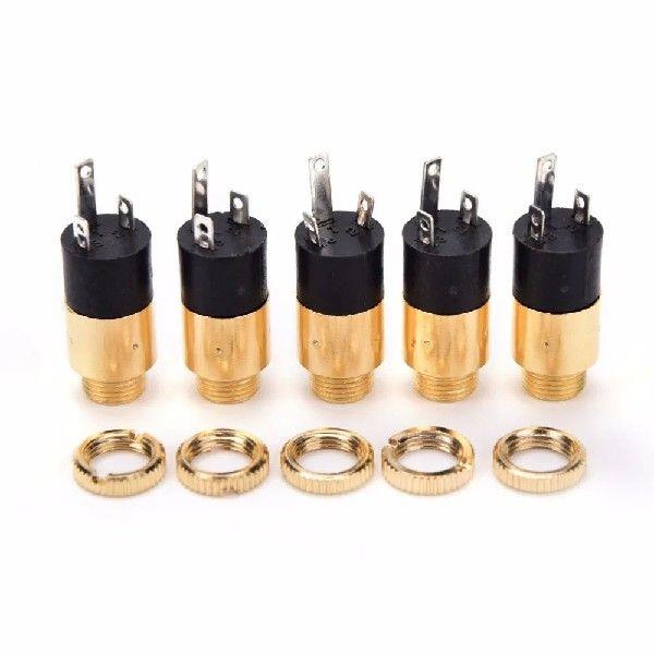 5pcs Gold PJ392 3.5mm Stereo Female Sockect Jack 3.5 Audio