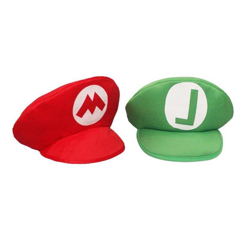 Super Mario Bros Luigi Cartoon Cosplay Hat Classic toys Anim