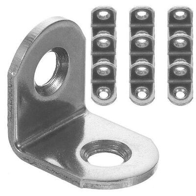 10 Pcs Folding Shelf Stainless Steel Corner Code Brackets