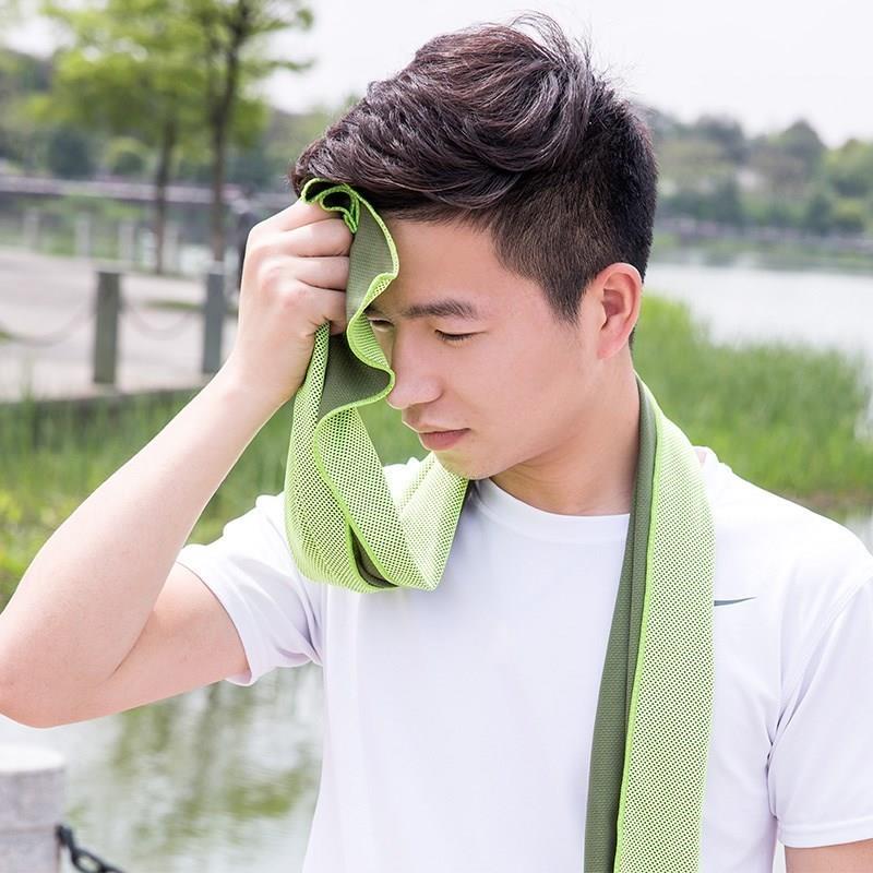 sports ice cold jogging gym chilly pad instant cooling towel