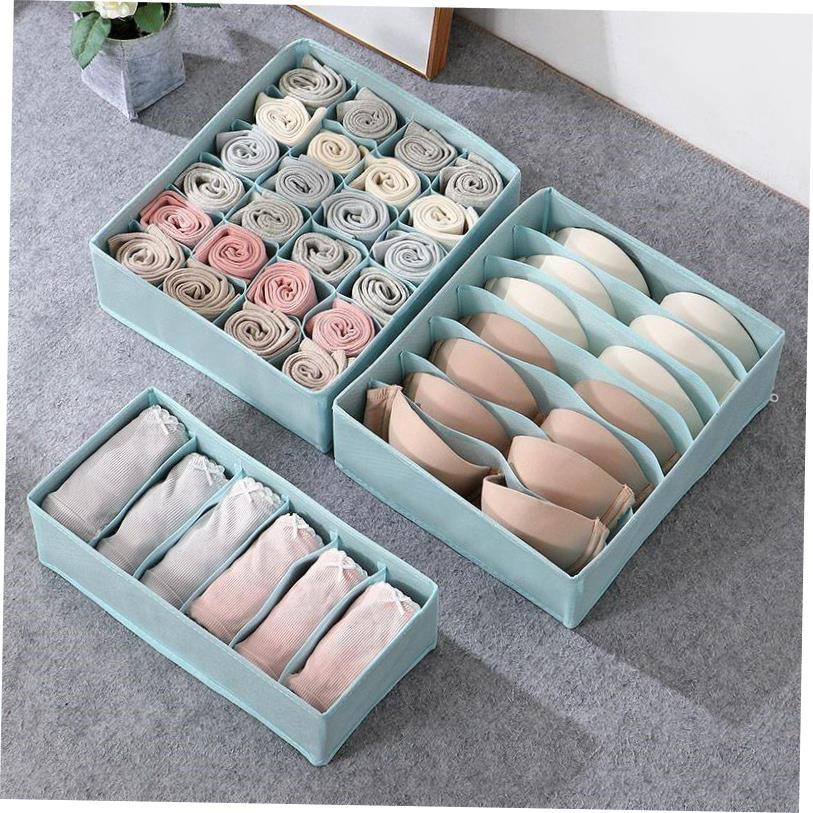 Drawer type underwear storage boxes wardrobe space socks收纳