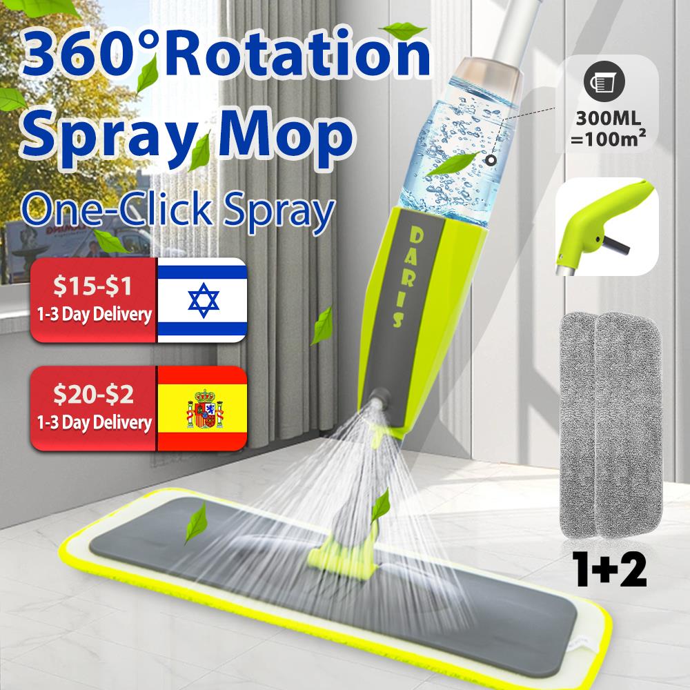 Spray Mop Broom Set Magic Flat Mops for Floor Home Cleaning