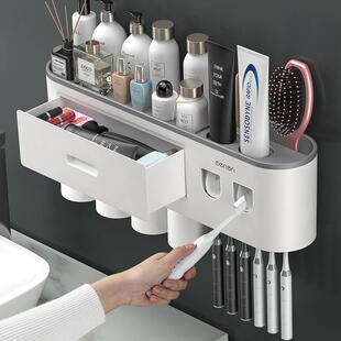 bathroom holder shelf rack shower caddy set toothbrush wall