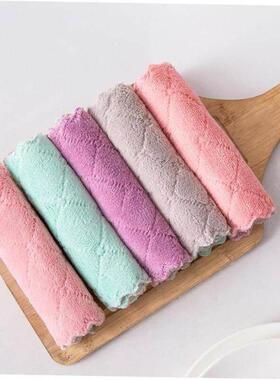 Kitchen Towels Dishcloths Coral Fleece Dish Towel Dish Rags