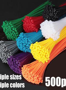 500pcs nylon cable ties Cable management Zip ties 4+6+8+10in