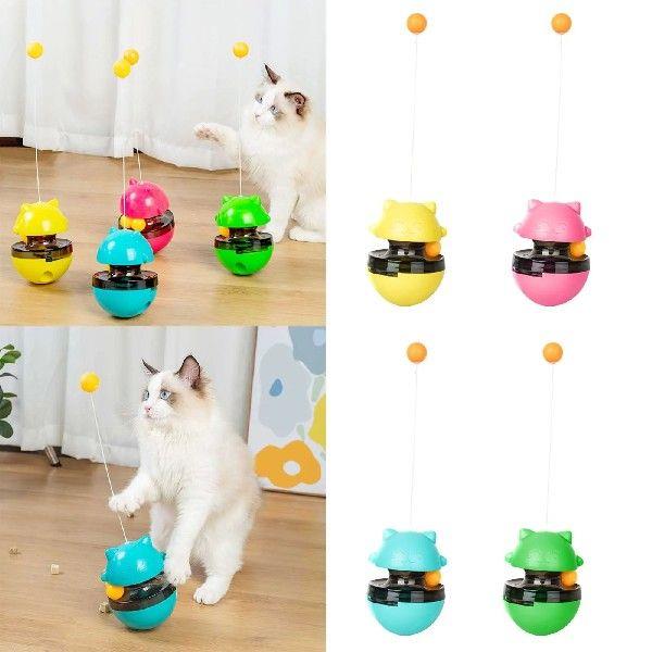 Multifunctional Track Leaky Food Tumbler Cat Toy Table