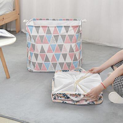 folding large size dirty clothes fabric basket laundry box