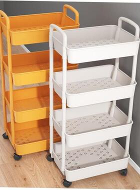 Kitchen storage rack bathroom Shelf Trolley iron shelves