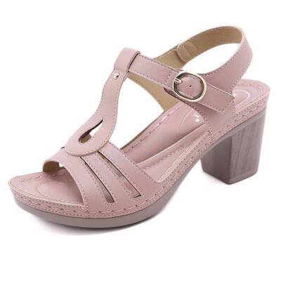 SIKETU Brand Open Round Toe Sandals Women Block High Chunky