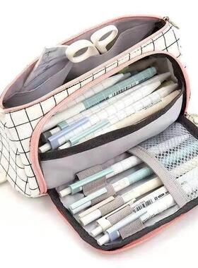 Stationary Pen Storage Bag Pen Pencil Bag Multi Layer Large